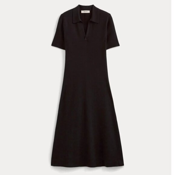 NWT Everlane Knit Polo Dress Black XL - Picture 5 of 5